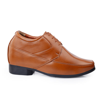 BXXY's 3 inch Hidden Height Increasing Lace-Up Formal Shoes for Men