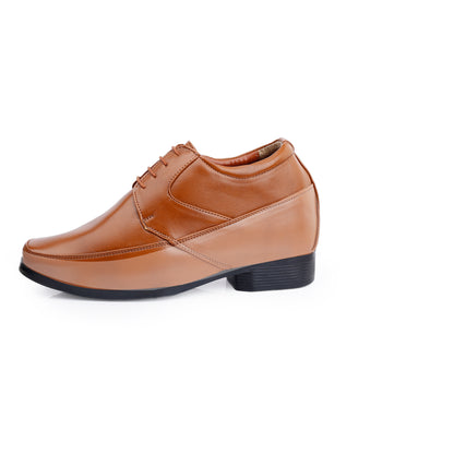 BXXY's 3 inch Hidden Height Increasing Lace-Up Formal Shoes for Men