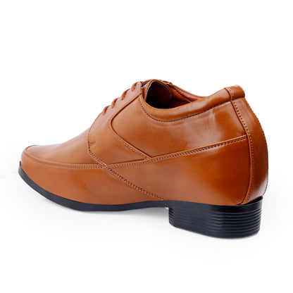 BXXY's 3 inch Hidden Height Increasing Lace-Up Formal Shoes for Men