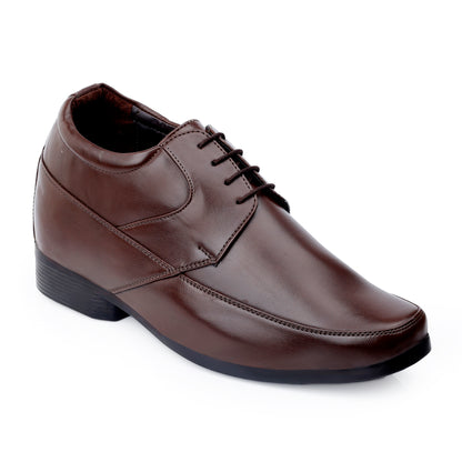 BXXY's 3 inch Hidden Height Increasing Lace-Up Formal Shoes for Men