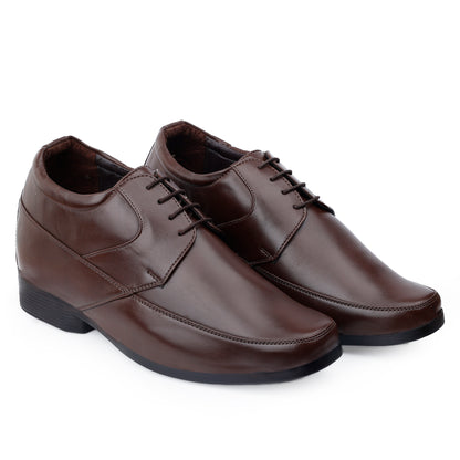 BXXY's 3 inch Hidden Height Increasing Lace-Up Formal Shoes for Men