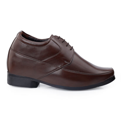 BXXY's 3 inch Hidden Height Increasing Lace-Up Formal Shoes for Men