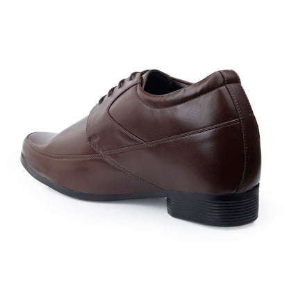 BXXY's 3 inch Hidden Height Increasing Lace-Up Formal Shoes for Men