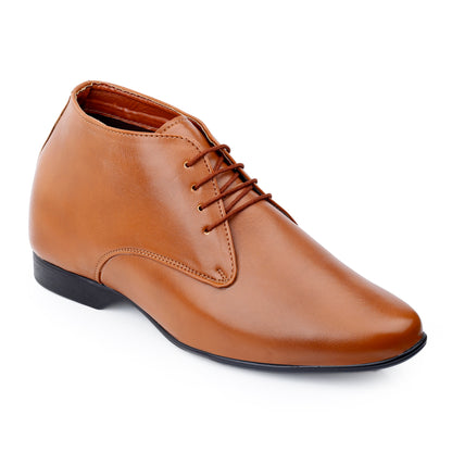 9 cm (3.5 Inch) Hidden Height Increasing Lace-Up Derby Shoes