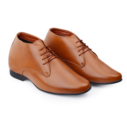 9 cm (3.5 Inch) Hidden Height Increasing Lace-Up Derby Shoes
