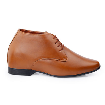 Mens 9 cm Hidden Height Increasing Lace Up Derby Shoes
