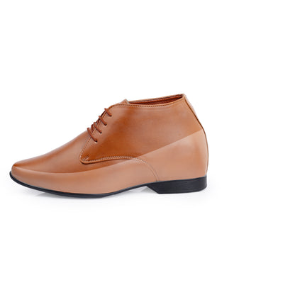 9 cm (3.5 Inch) Hidden Height Increasing Lace-Up Derby Shoes