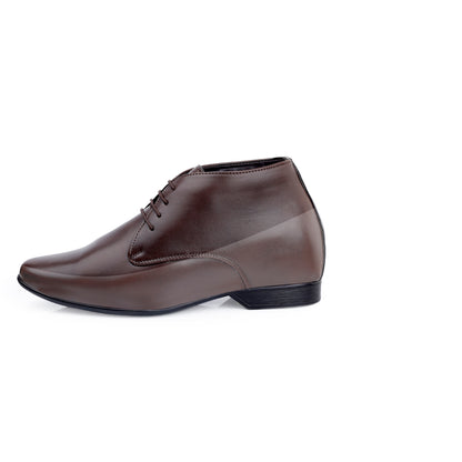 Mens 9 cm Hidden Height Increasing Lace Up Derby Shoes