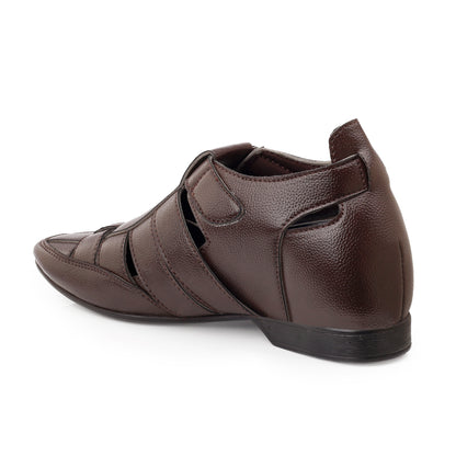 BXXY 3 Inch (7.6 cm) Hidden Height Increasing Casual Roman Sandals for Men