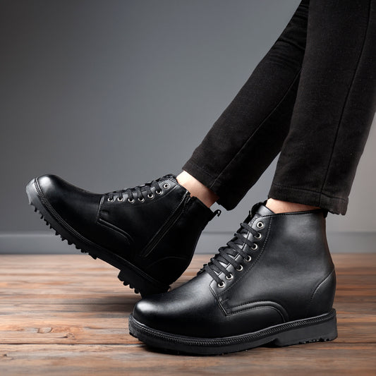 Men's 4 Inch Hidden Height Increasing Boot in TRP Sole