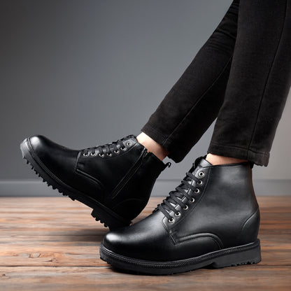 Elevator Boots Black - 4 Inches (10CM)