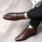 BXXY Men's 3.5 Inch Hidden Height Increasing Tan Formal Lace-up Boot With Faux Material Lace Up For Men