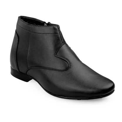 Bxxy Men’s Elevator Boots with Zipper – 3.5 Inch Height Boost