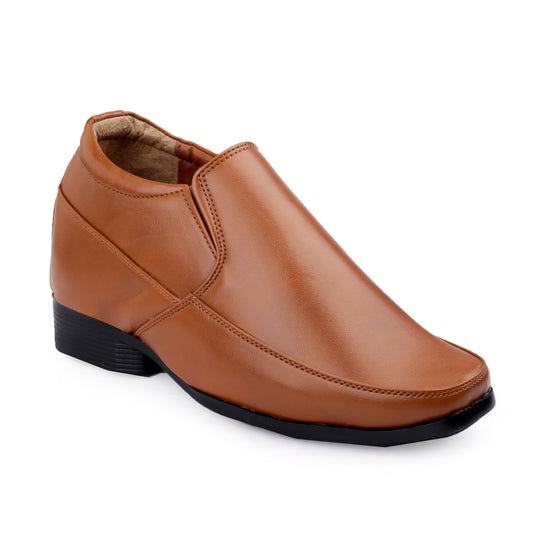 BXXY Men’s 3 Inches (7.62CM) Hidden Height Increasing Formal Slip-on Shoes