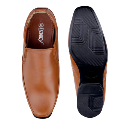 Formal Slip-on Shoes Tan - 3 Inches (7.62CM)