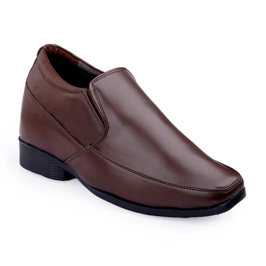 BXXY Men’s 3 Inches (7.62CM) Hidden Height Increasing Formal Slip-on Shoes