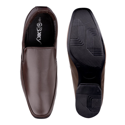 Formal Slip-on Shoes Brown - 3 Inches (7.62CM)