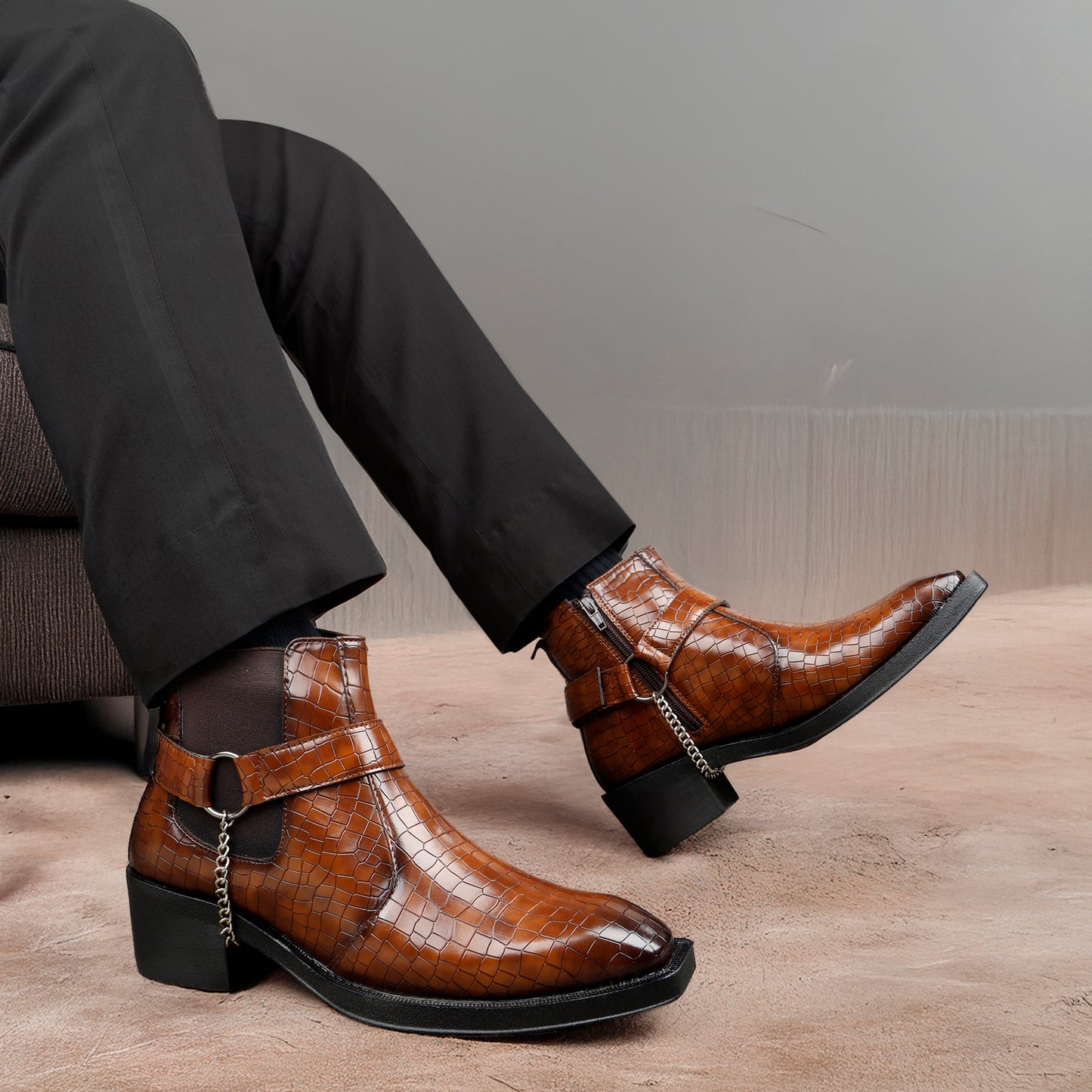 Men's 5-6CM Height Increasing Boot