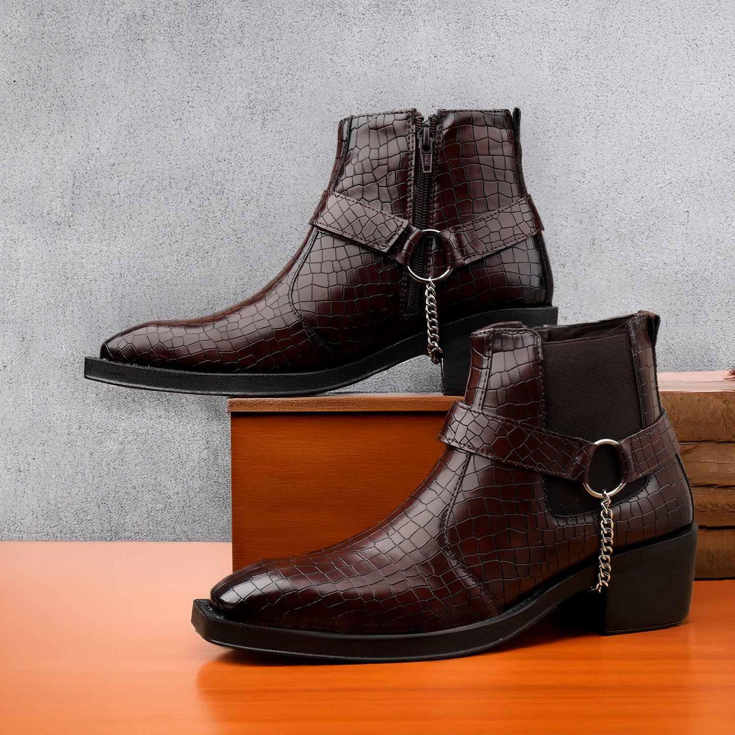 Men's 5-6CM Height Increasing Boot