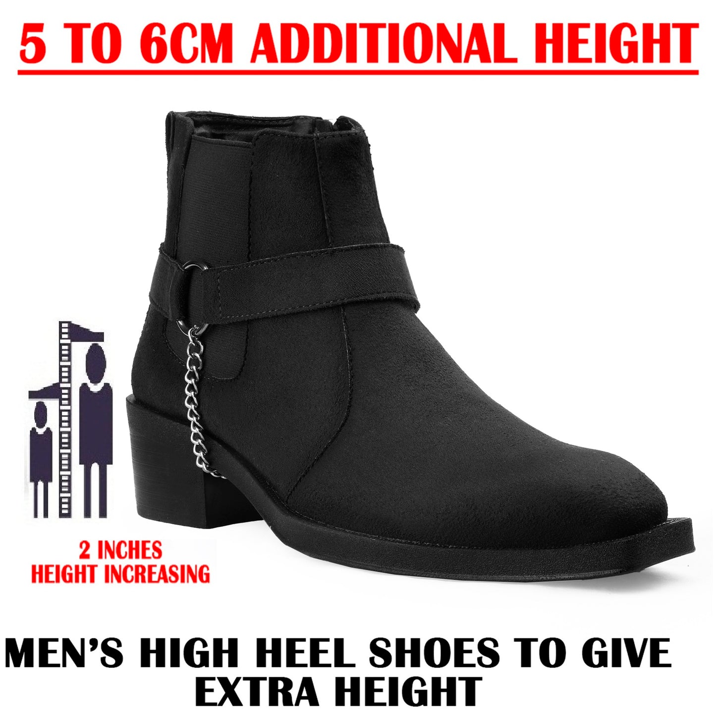 Men’s 5–6CM Height Gain Boots