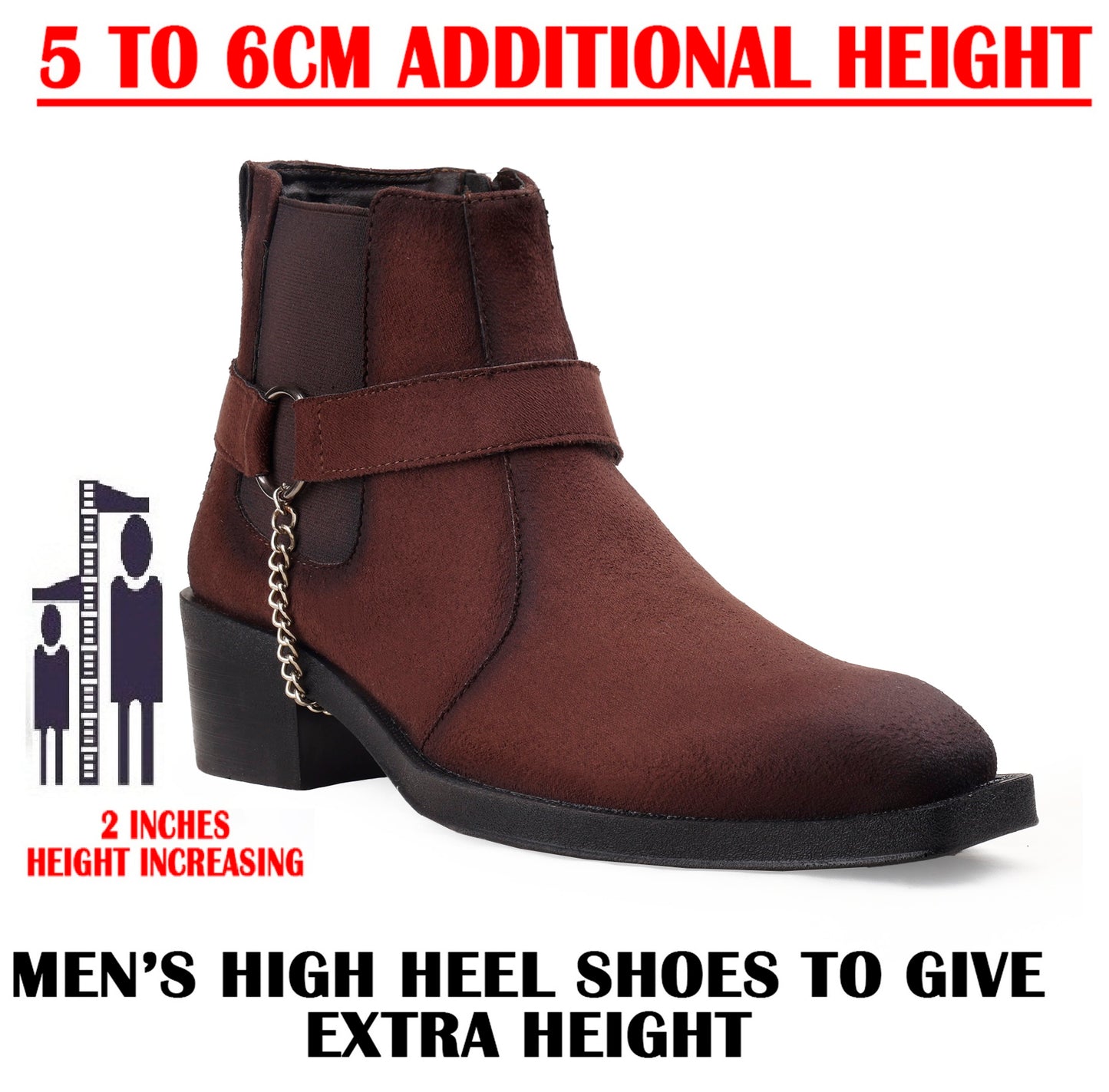 Men’s 5–6CM Height Gain Boots
