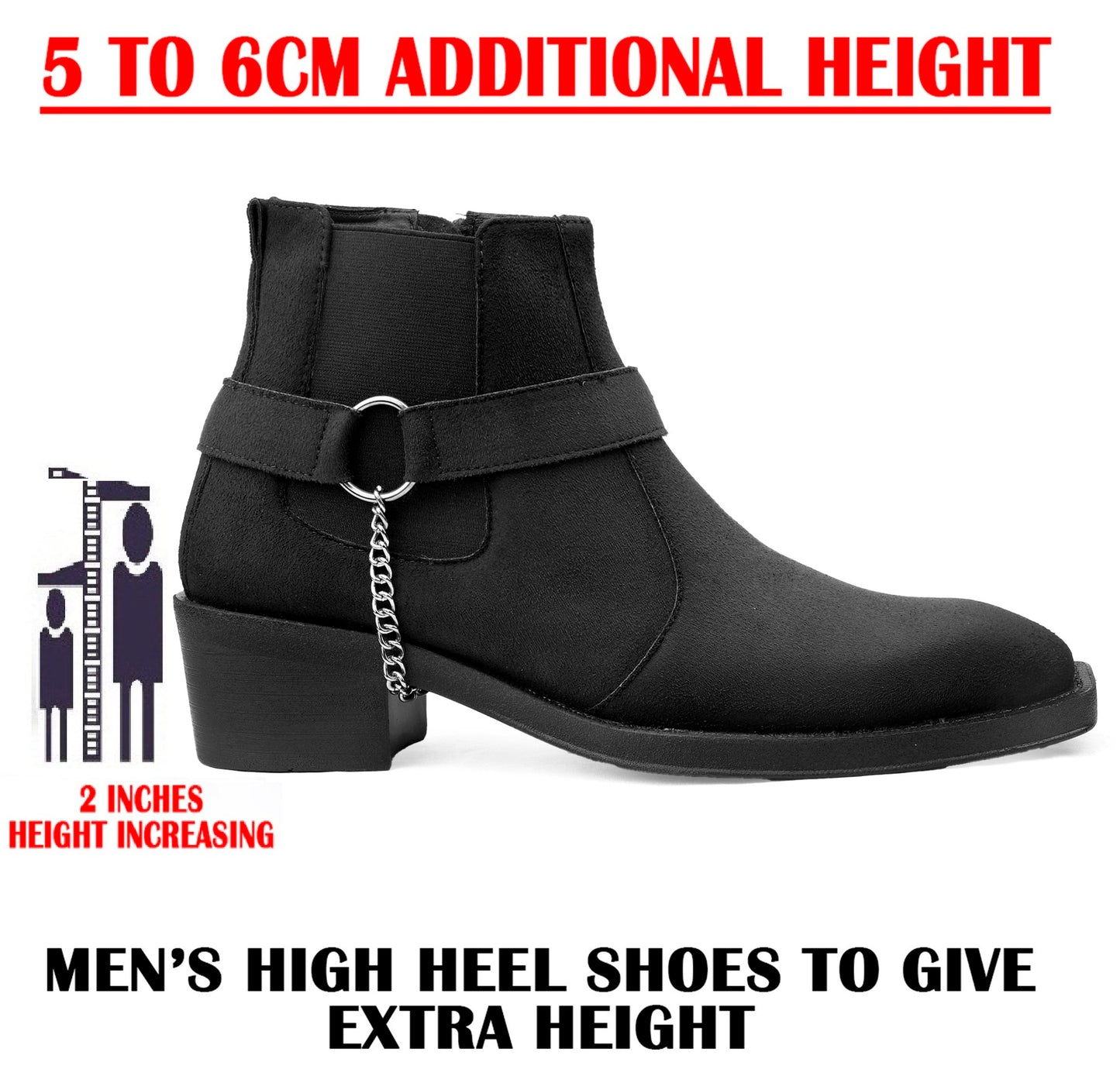 Men’s 5–6CM Height Gain Boots