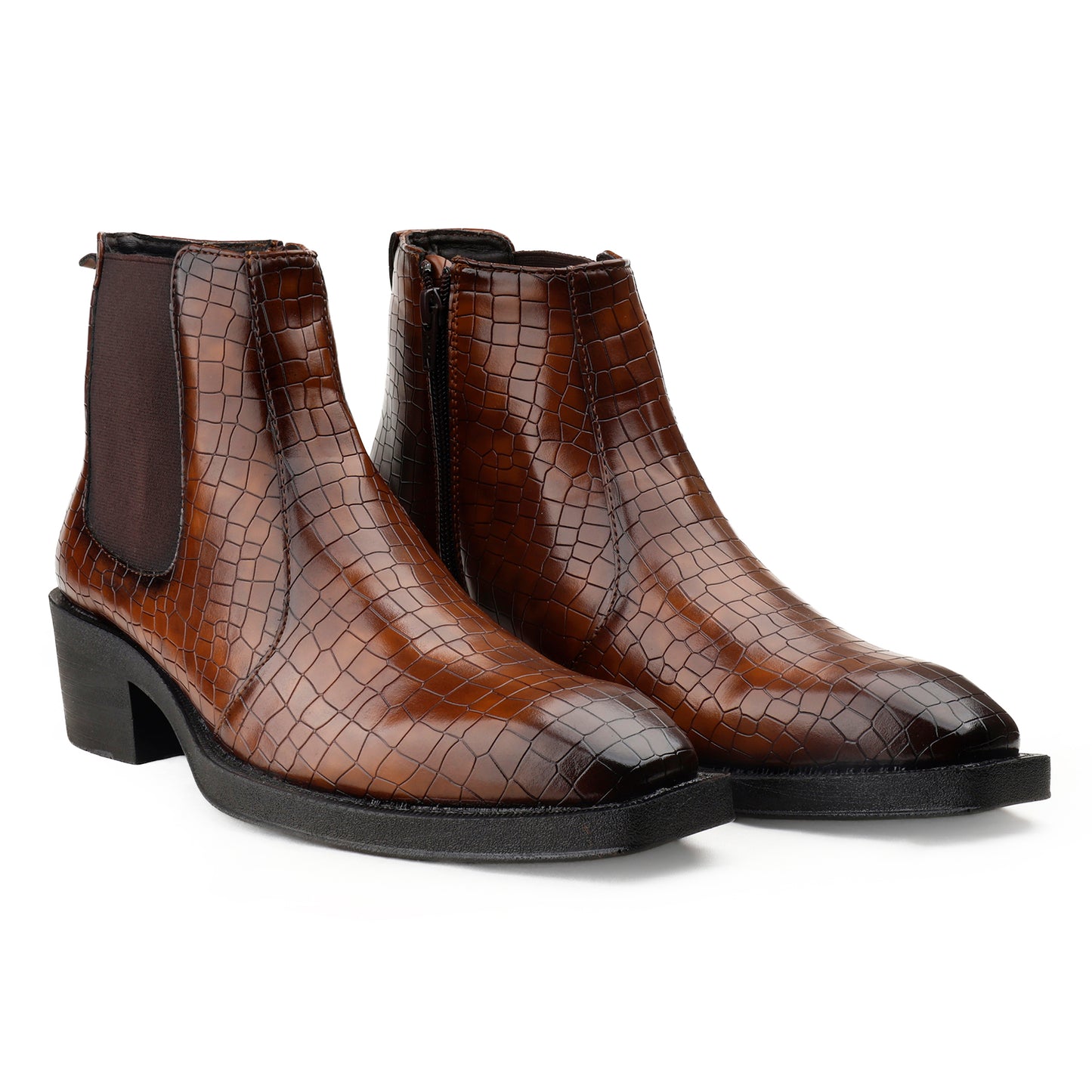 Men’s 2 Inch Heel Height Boots – Stylish Elevation with Comfort