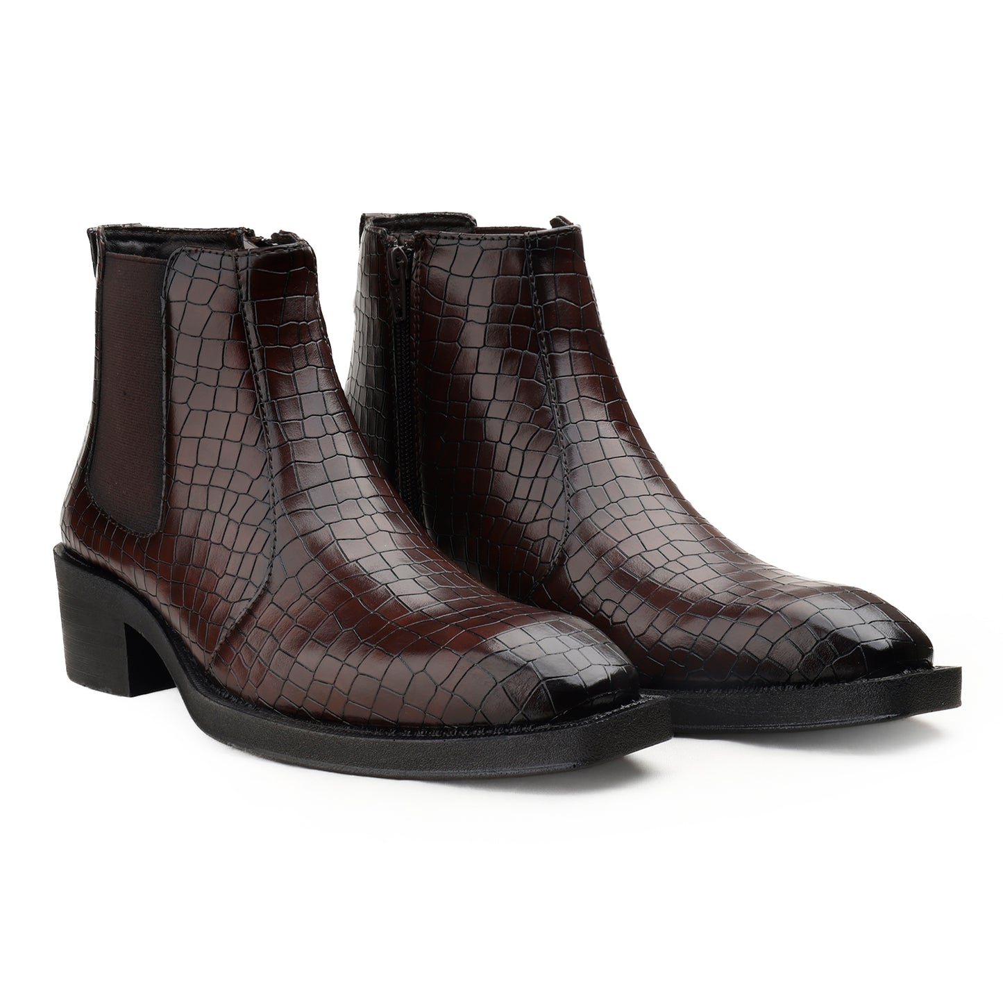 Men’s 2 Inch Heel Height Boots – Stylish Elevation with Comfort