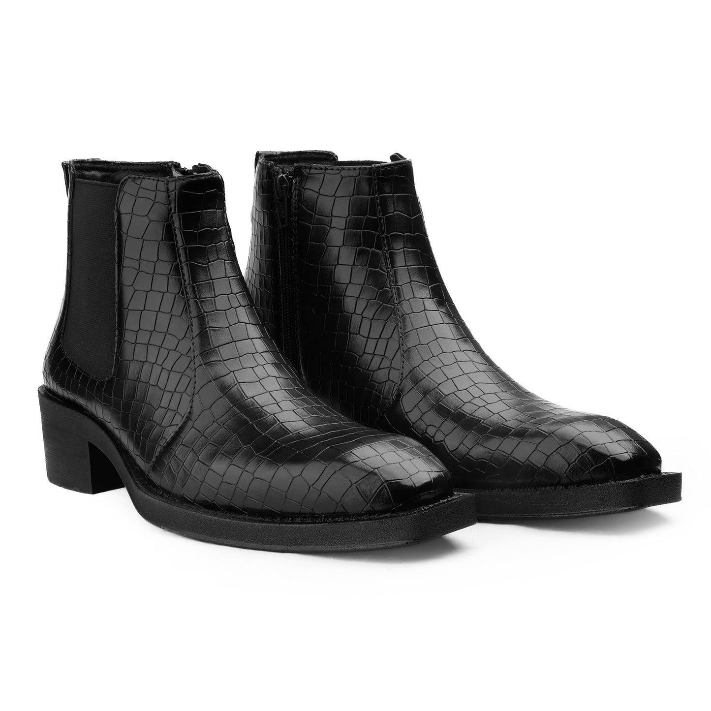 Men’s 2 Inch Heel Height Boots – Stylish Elevation with Comfort