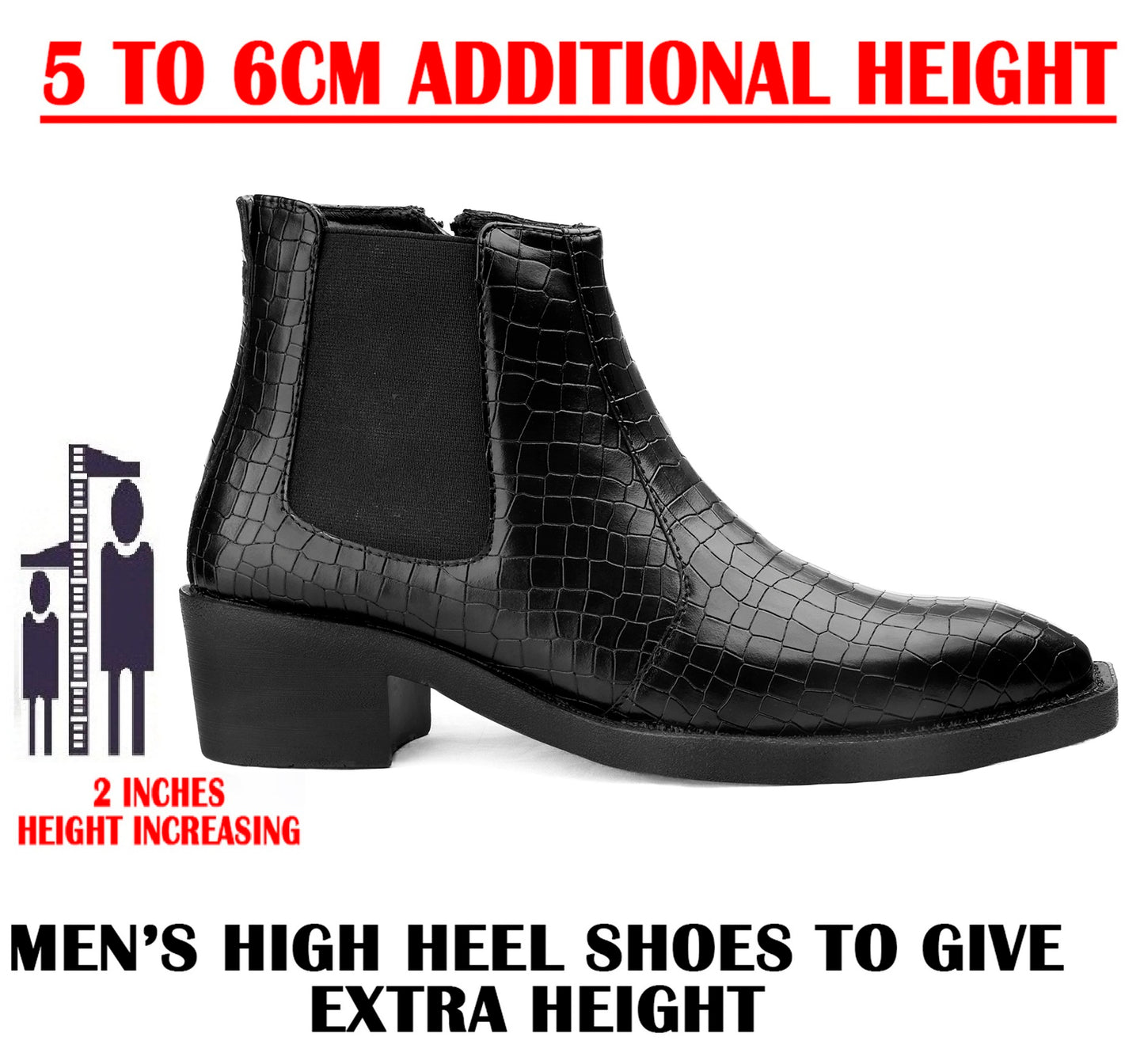 Men’s RisePro Boots – 5–6cm Taller Instantly