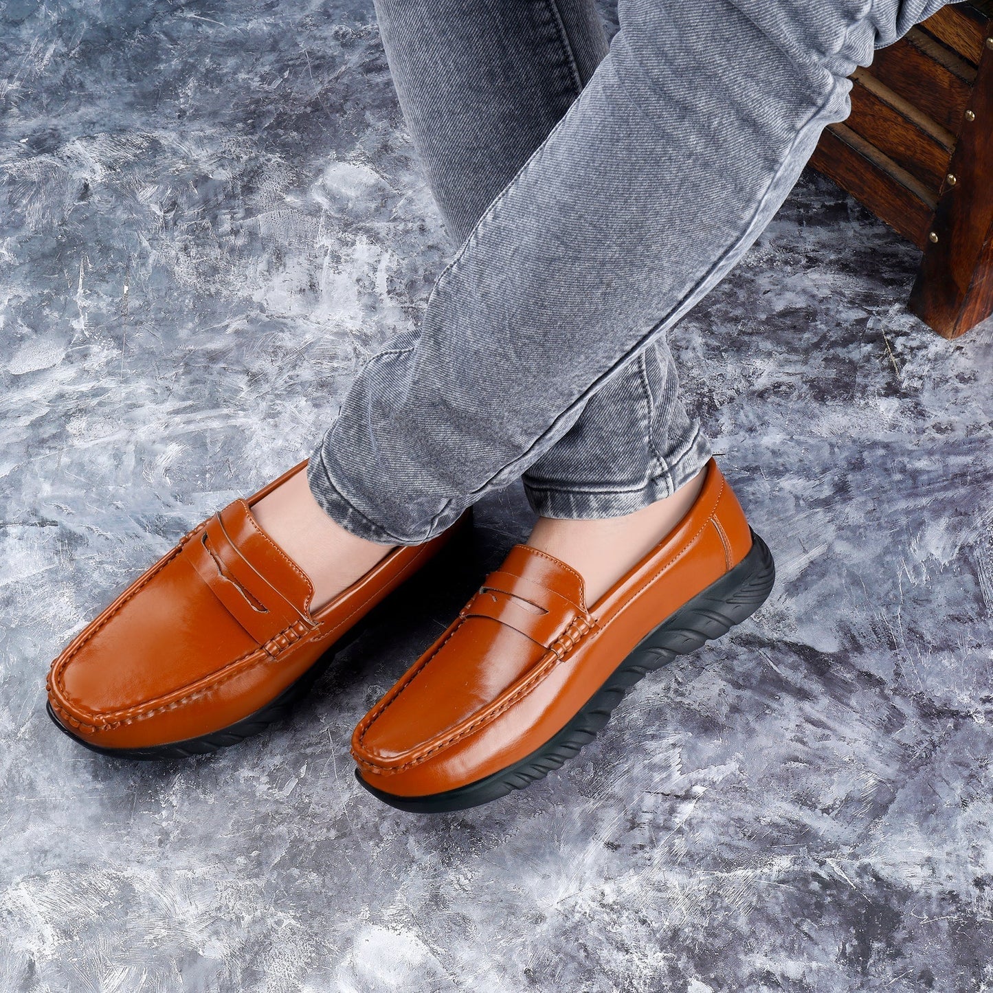Men's Faux Leather Material Casual And Party Wear Loafers