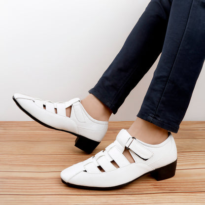 Bxxy Men's 2 inch Height Increasing Formal Roman Sandals