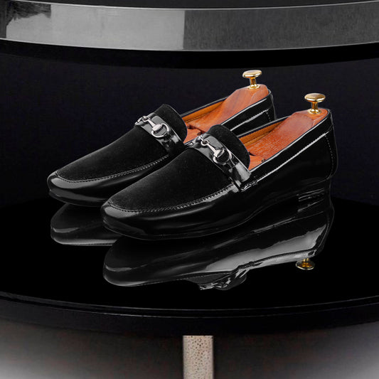 Bxxy Vegan Leather Shimmer Wedding Wear Loafer & Moccasins For Men