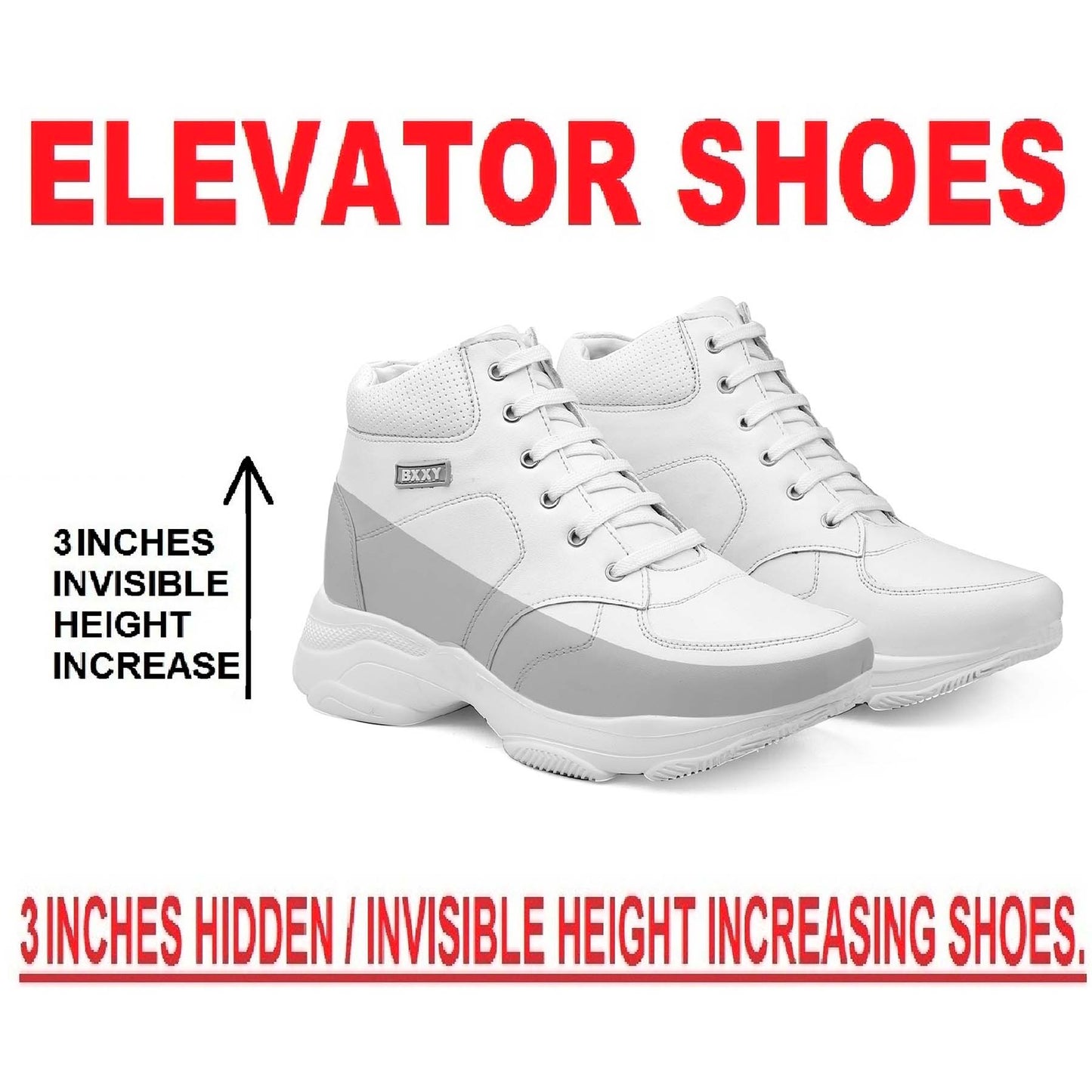 BXXY Elevator Shoes Smart Stylish & Comfortable Height Increasing Footwear