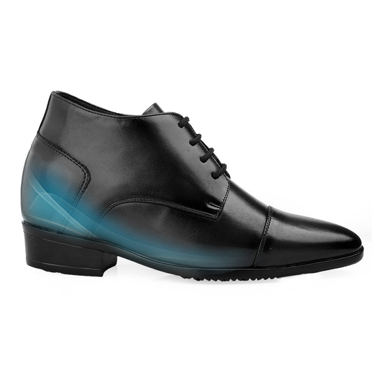 Men's Elevator Dress Shoes – 3.5 Inch (9CM) Height Increase - Black