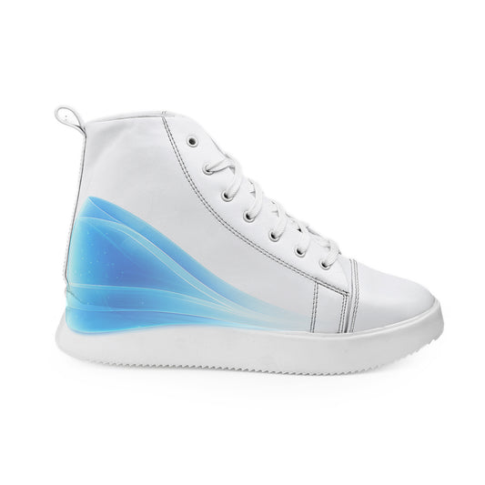 Men's 3.74 Inch (9.5CM) Hidden Height Increasing Boot - White