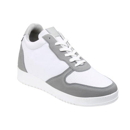Men's 3 Inch Hidden Height Increasing Shoes - White