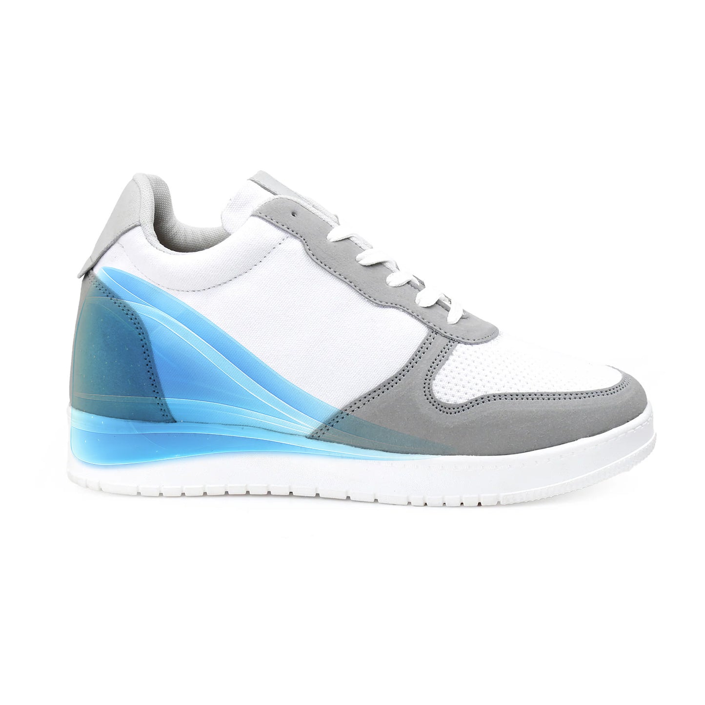 Men's 3 Inch Hidden Height Increasing Shoes - White