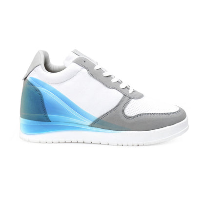 Men's 3 Inch Hidden Height Increasing Shoes - White