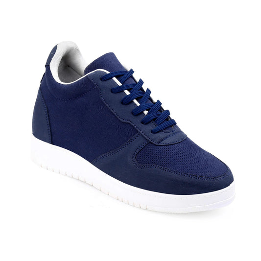 Men's 3 Inch Hidden Height Increasing Shoes - Blue