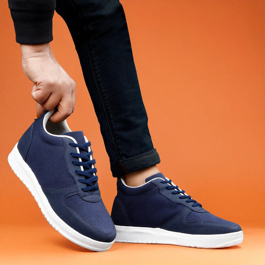 Men's 3 Inch Hidden Height Increasing Shoes - Blue