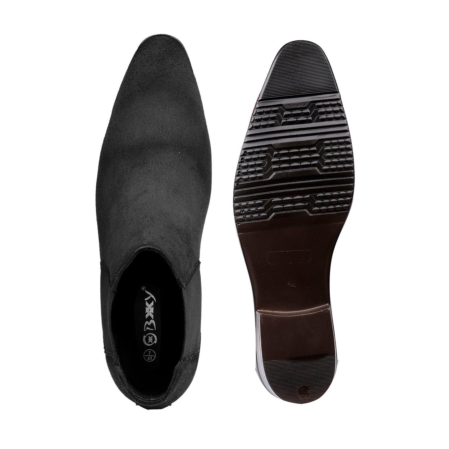 Men's 9CM Hidden Height Increasing Chelsea Boots - Black