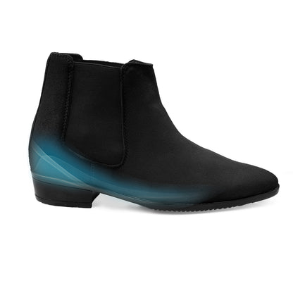Men's 9CM Hidden Height Increasing Chelsea Boots - Black