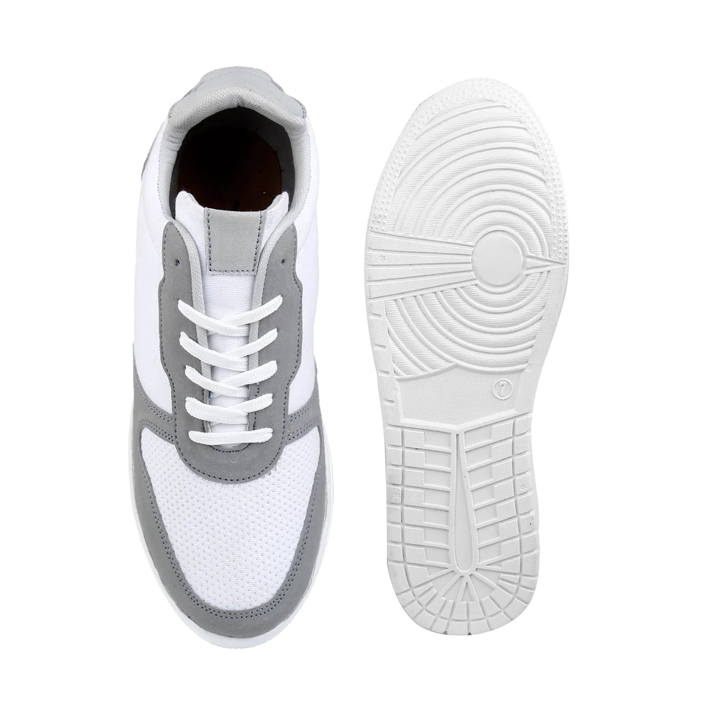 Men's 3 Inch Hidden Height Increasing Shoes - White