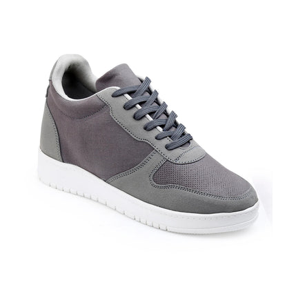 Men's 3 Inch Hidden Height Increasing Shoes - Gray