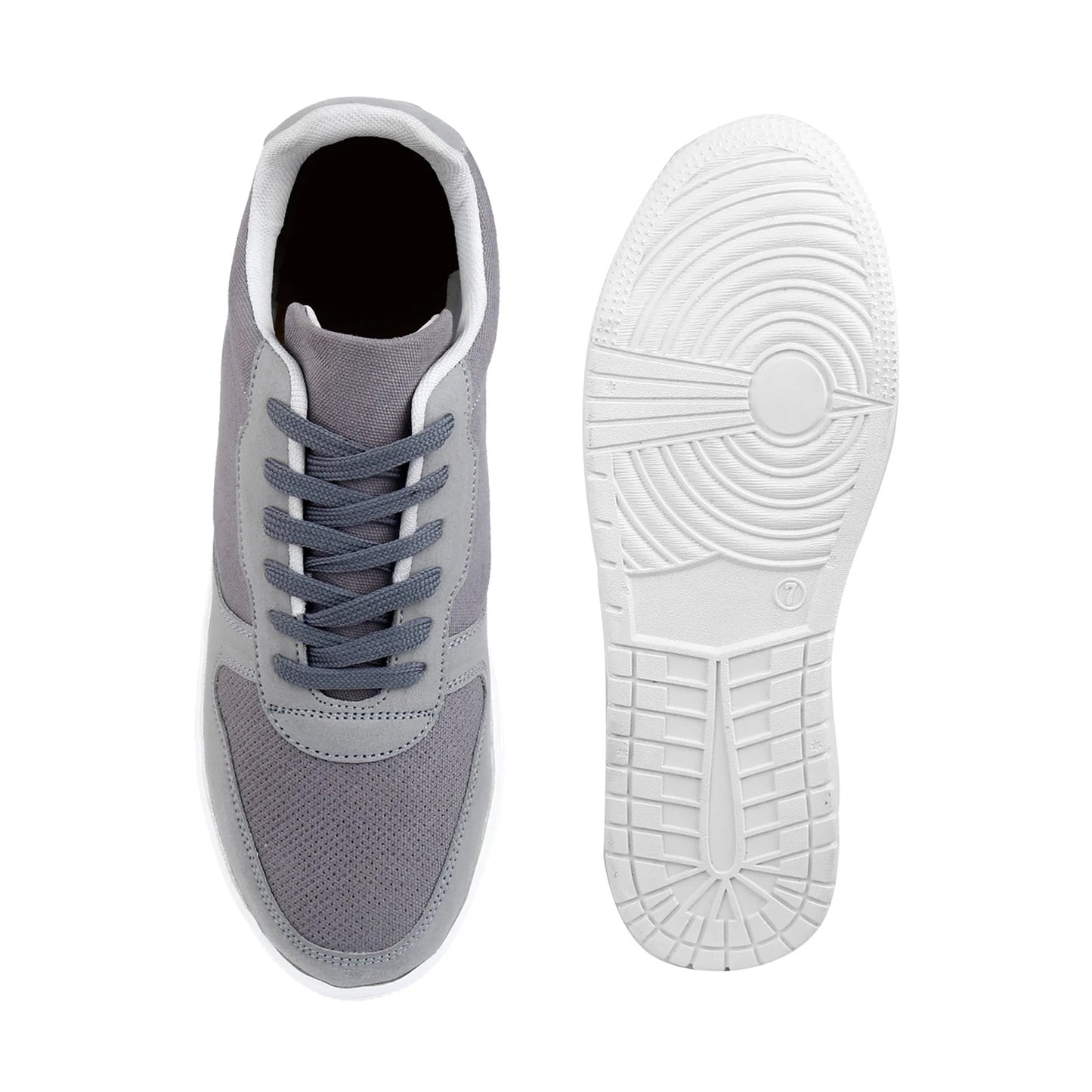 Men's 3 Inch Hidden Height Increasing Shoes - Gray