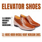 BXXY 9 cm (3.5 Inch) Height Increasing Dress Shoe Slip-on Formal Faux Leather Shoes