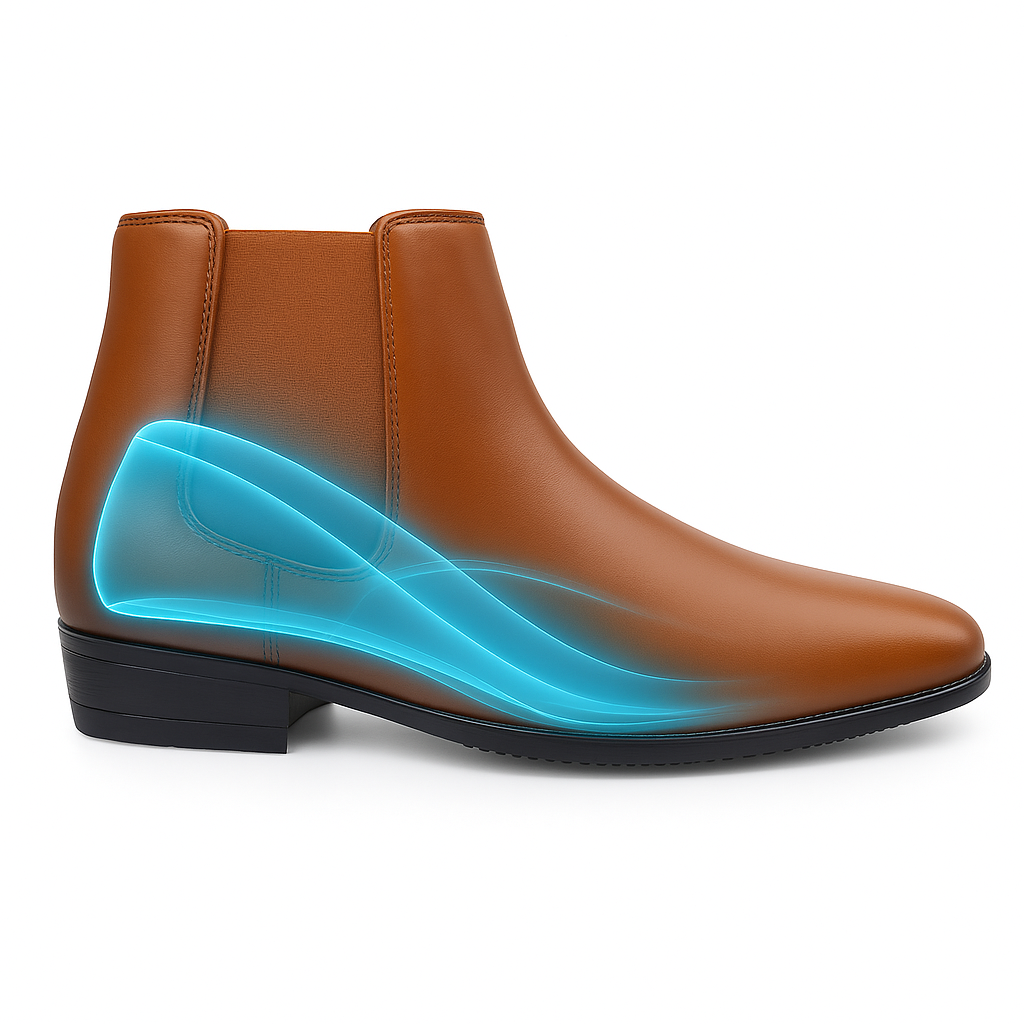 Invisible Lift Chelsea Boots – 3.5 inches (9CM) Height Boost for Men