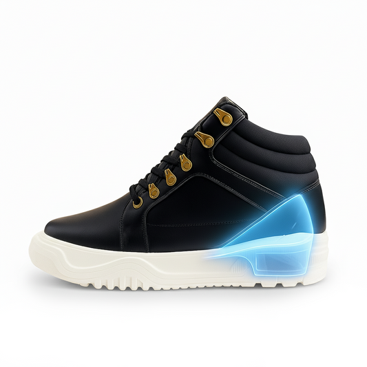Stylish Elevator Footwear black - 3.74 Inches (9.5CM)