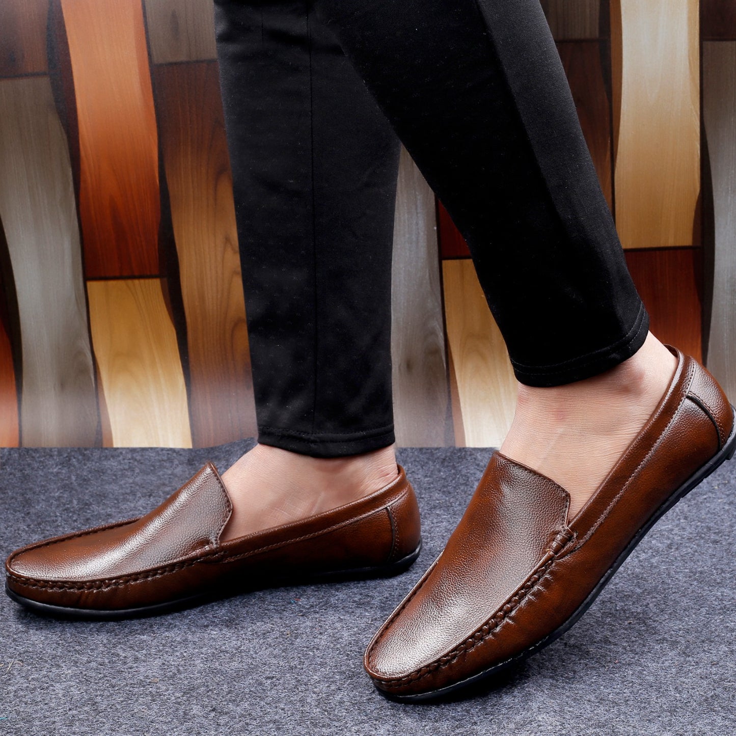 Men's Faux Leather Casual Stylish Loafers for all Seasons